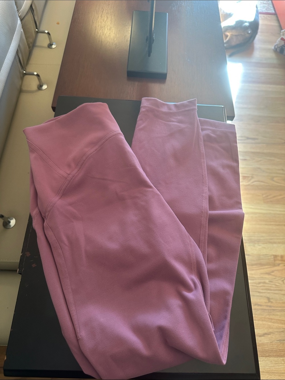 lululemon Size 6 Dusty Rose Mauve Pink Leggings High Rise Yoga Pants